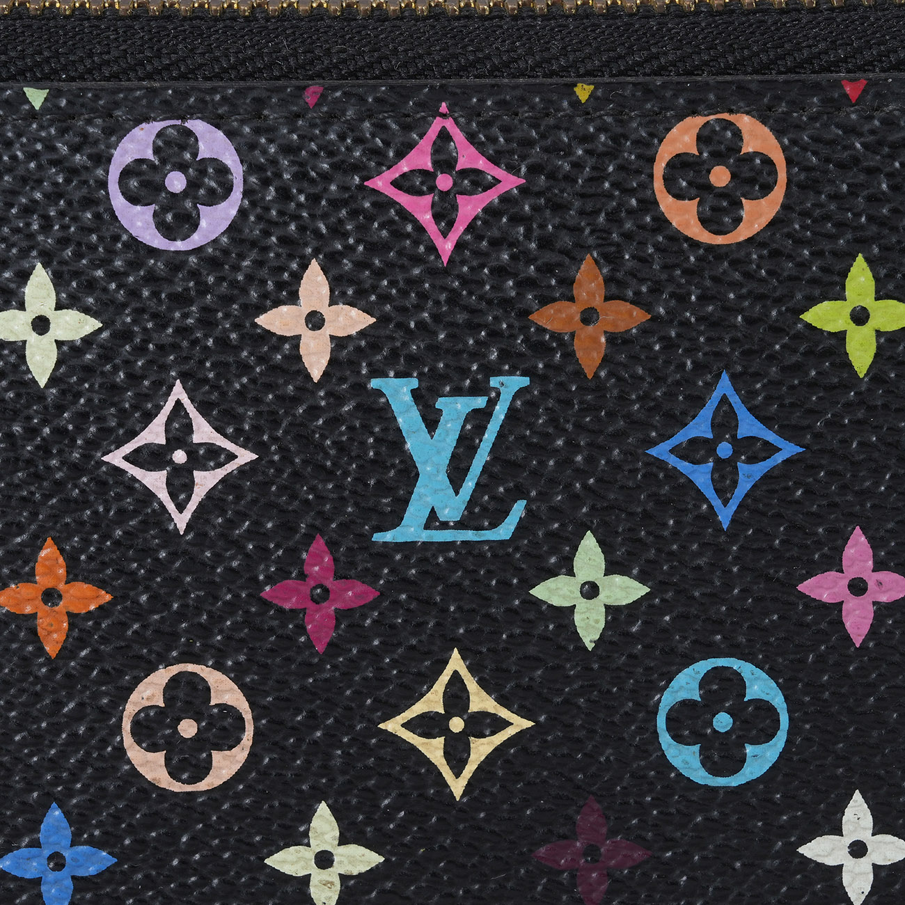 LOUIS VUITTON(USED)루이비통 멀티컬러 지퍼 장지갑